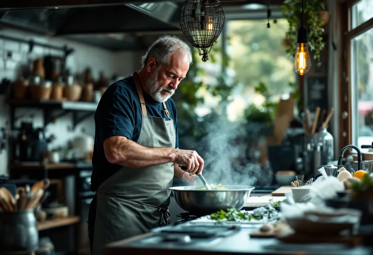 Een ervaren vakman meet zorgvuldig de opening voor nieuwe ramen op maat in een recent gerenoveerde Vlaamse woning.